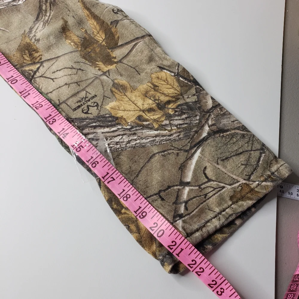 Realtree Youth Forest Camo Cotton Camping Outdoor Unisex Jean Pants XTRA Wash 8